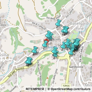 Mappa Via delle Segherie, 38042 Baselga di Piné TN, Italia (0.23214)