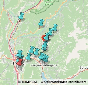 Mappa Via delle Segherie, 38042 Baselga di Piné TN, Italia (6.97263)