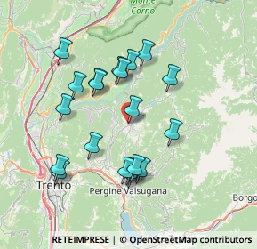 Mappa Via delle Segherie, 38042 Baselga di Piné TN, Italia (6.7945)