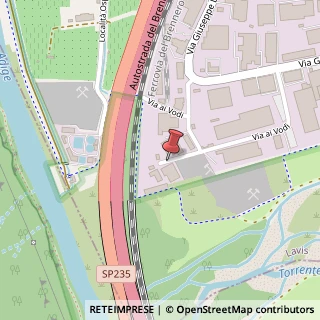 Mappa Via ai Vodi, 38/A, 38015 Trento, Trento (Trentino-Alto Adige)