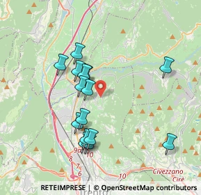 Mappa Via dei Campi, 38121 Vigo Meano TN, Italia (3.40333)