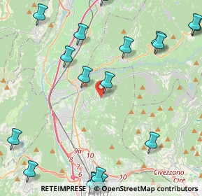 Mappa Via dei Campi, 38121 Vigo Meano TN, Italia (6.0695)