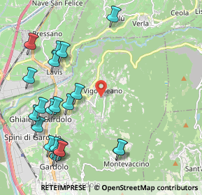 Mappa Via dei Campi, 38121 Vigo Meano TN, Italia (2.5155)