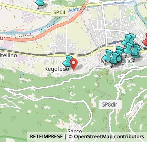 Mappa Via Pedemontana, 23013 Cosio Valtellino SO, Italia (1.25429)