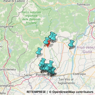 Mappa Strada Regionale, 33086 Maniago PN, Italia (14.9895)