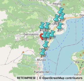 Mappa Via Gian Pietro Matteri, 22014 Dongo CO, Italia (1.27636)