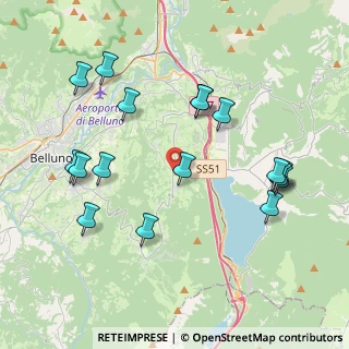 Mappa Frazione Quantin, 32014 Ponte nelle Alpi BL, Italia (4.26059)