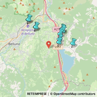 Mappa Frazione Quantin, 32014 Ponte nelle Alpi BL, Italia (3.54091)