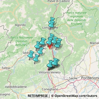 Mappa Frazione Quantin, 32014 Ponte nelle Alpi BL, Italia (10.2665)