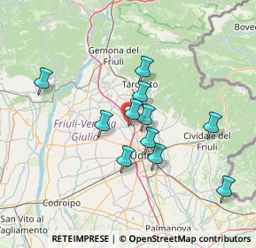 Mappa Via Pietro Zorutti, 33010 Pagnacco UD, Italia (11.84636)