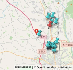 Mappa Via Pietro Zorutti, 33010 Pagnacco UD, Italia (3.90438)