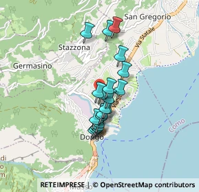 Mappa Via Campiedi, 22014 Dongo CO, Italia (0.6155)
