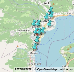 Mappa Via Campiedi, 22014 Dongo CO, Italia (1.17364)