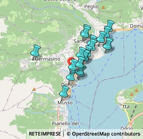 Mappa Via Campiedi, 22014 Dongo CO, Italia (1.2985)