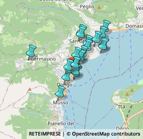 Mappa Via Aldo Rumi, 22014 Dongo CO, Italia (1.201)
