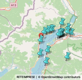 Mappa Via Aldo Rumi, 22014 Dongo CO, Italia (6.808)