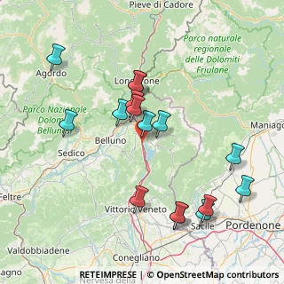 Mappa Frazione La Secca, 32014 Ponte nelle Alpi BL, Italia (15.6925)
