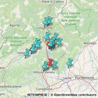 Mappa Viale Alpago, 32016 Alpago BL, Italia (9.77)