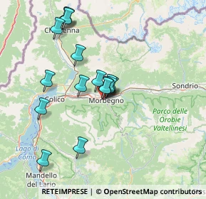 Mappa Via Nazionale, 23013 Cosio Valtellino SO, Italia (12.96438)