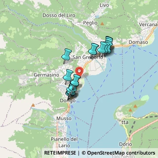 Mappa Via Statale, 22014 Dongo CO, Italia (1.3885)