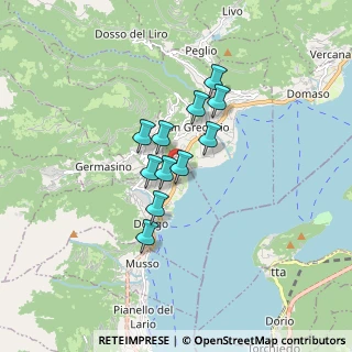 Mappa Via Statale, 22014 Dongo CO, Italia (1.13)