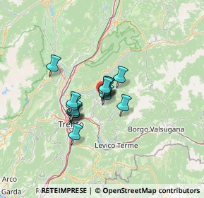 Mappa Via Piana, 38042 Baselga di Piné TN, Italia (7.98733)