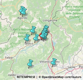 Mappa Via Vincenzo Lante, 32100 Belluno BL, Italia (10.12308)