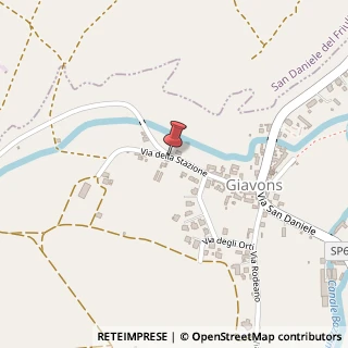 Mappa Via della Stazione, 31, 33030 Giavons UD, Italia, 33030 Rive d'Arcano, Udine (Friuli-Venezia Giulia)