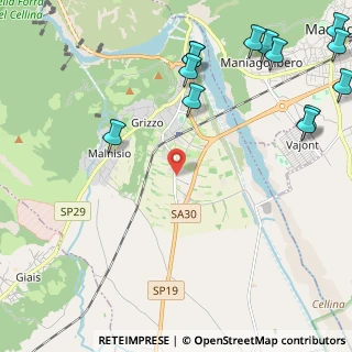 Mappa Via dell'Industria, 33086 Montereale Valcellina PN, Italia (3.09)