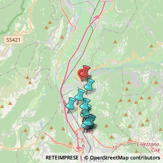 Mappa Via Camillo Cavour, 38015 Lavis TN, Italia (3.80333)