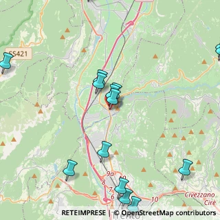 Mappa Via Camillo Cavour, 38015 Lavis TN, Italia (5.99778)