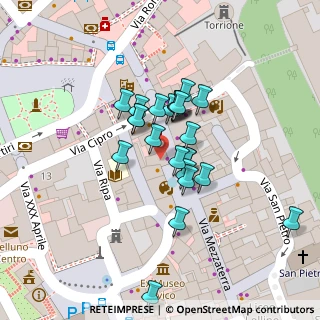 Mappa Piazza Giuseppe Mazzini, 32100 Belluno BL, Italia (0.0125)