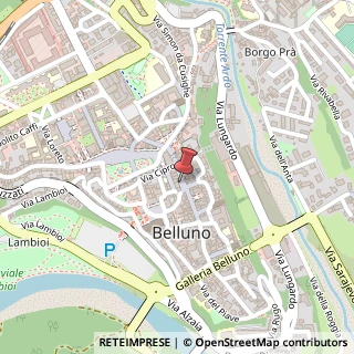 Mappa Piazza Mercato, 14, 32100 Belluno, Belluno (Veneto)