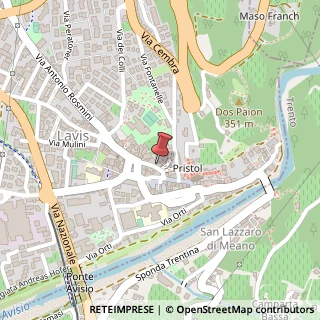 Mappa Via Giacomo Matteotti, 12, 38015 Lavis, Trento (Trentino-Alto Adige)