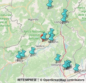 Mappa Strada Regionale, 32036 Sedico BL, Italia (18.53857)