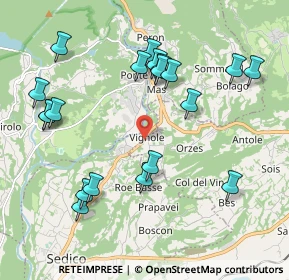 Mappa Strada Regionale, 32036 Sedico BL, Italia (2.161)
