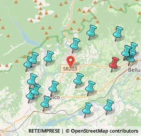 Mappa Strada Regionale, 32036 Sedico BL, Italia (4.7675)