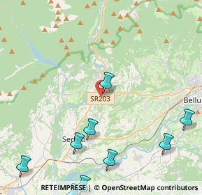 Mappa Strada Regionale, 32036 Sedico BL, Italia (6.51)