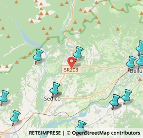 Mappa Strada Regionale, 32036 Sedico BL, Italia (6.21)