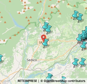 Mappa Strada Regionale, 32036 Sedico BL, Italia (6.4425)