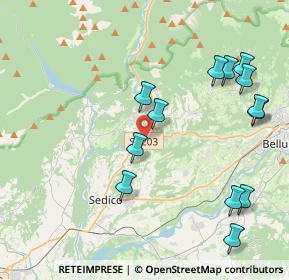 Mappa Strada Regionale, 32036 Sedico BL, Italia (4.57923)