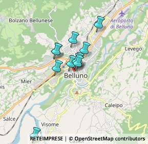 Mappa Via Ripa, 32100 Belluno BL, Italia (1.16364)