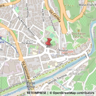 Mappa Via Giacomo Matteotti,  33, 38015 Lavis, Trento (Trentino-Alto Adige)