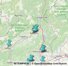 Mappa Piazza dei Martiri, 32100 Belluno BL, Italia (18.81)