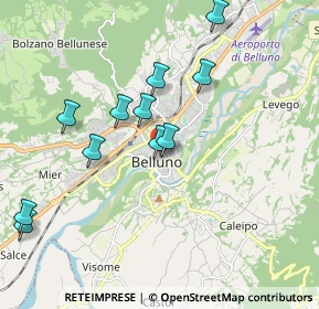 Mappa Via del Cansiglio, 32100 Belluno BL, Italia (1.86273)