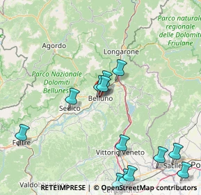 Mappa Via del Cansiglio, 32100 Belluno BL, Italia (19.99929)