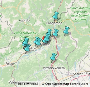 Mappa Via del Cansiglio, 32100 Belluno BL, Italia (8.9)