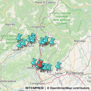 Mappa Via Costella, 32016 Alpago BL, Italia (14.666)