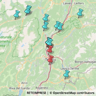 Mappa Via Paganella, 38015 Trento TN, Italia (15.43286)