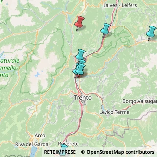Mappa Via Paganella, 38015 Trento TN, Italia (21.48364)